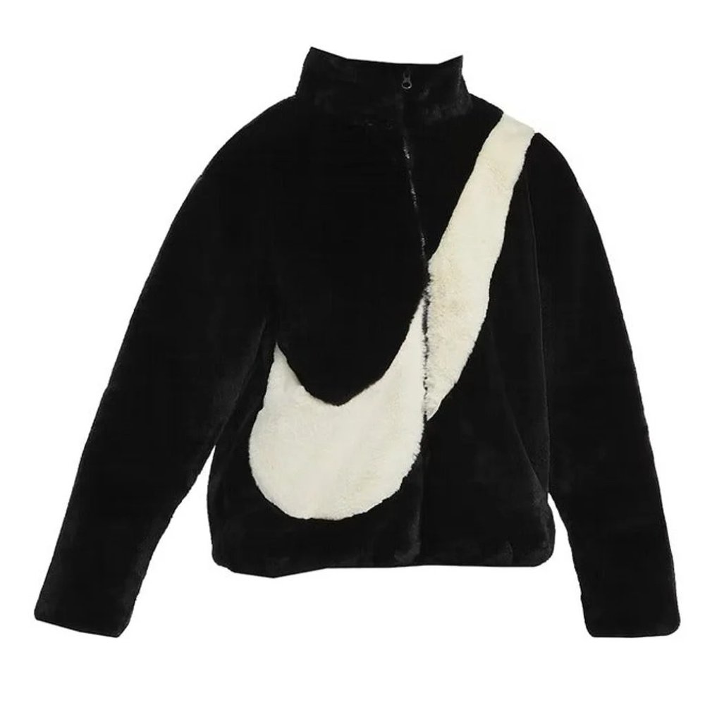 Nike Womens Oversized Swoosh Logo Jacket
